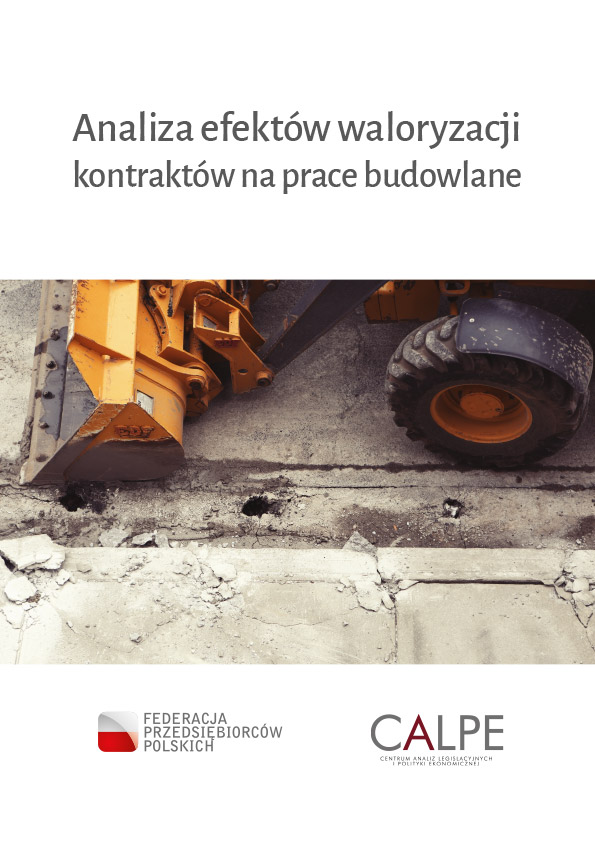 Analiza efektów waloryzacji kontraktów na prace budowlane